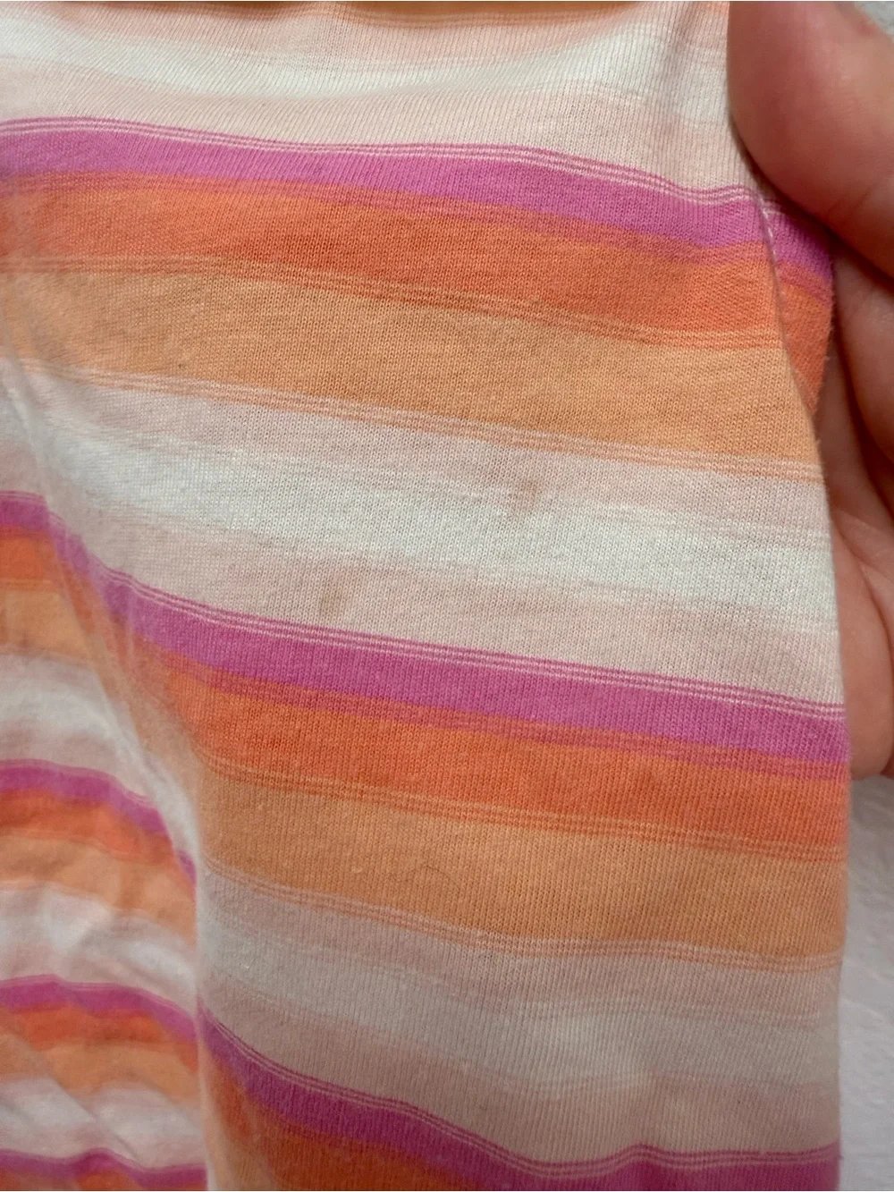 OshKosh B'gosh Pink & Orange Striped Tank Top
